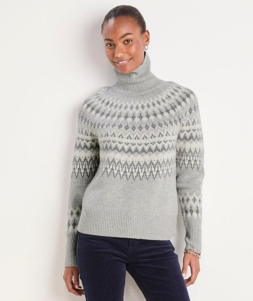 Nordic Fair Isle Turtleneck Sweater Product Image