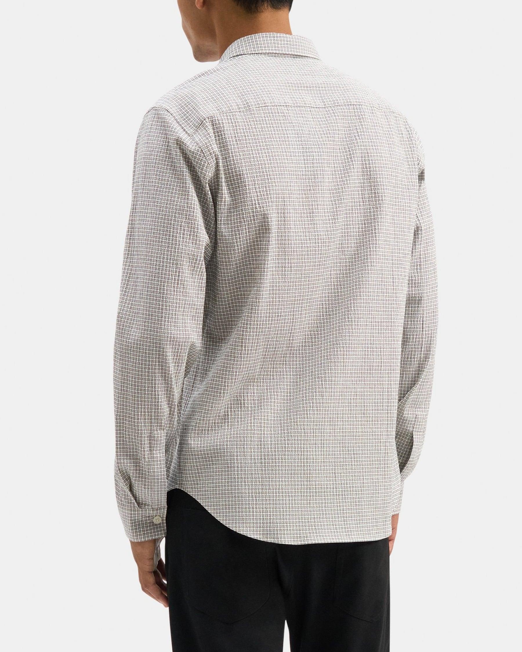 Long-Sleeve Shirt in Seersucker Product Image