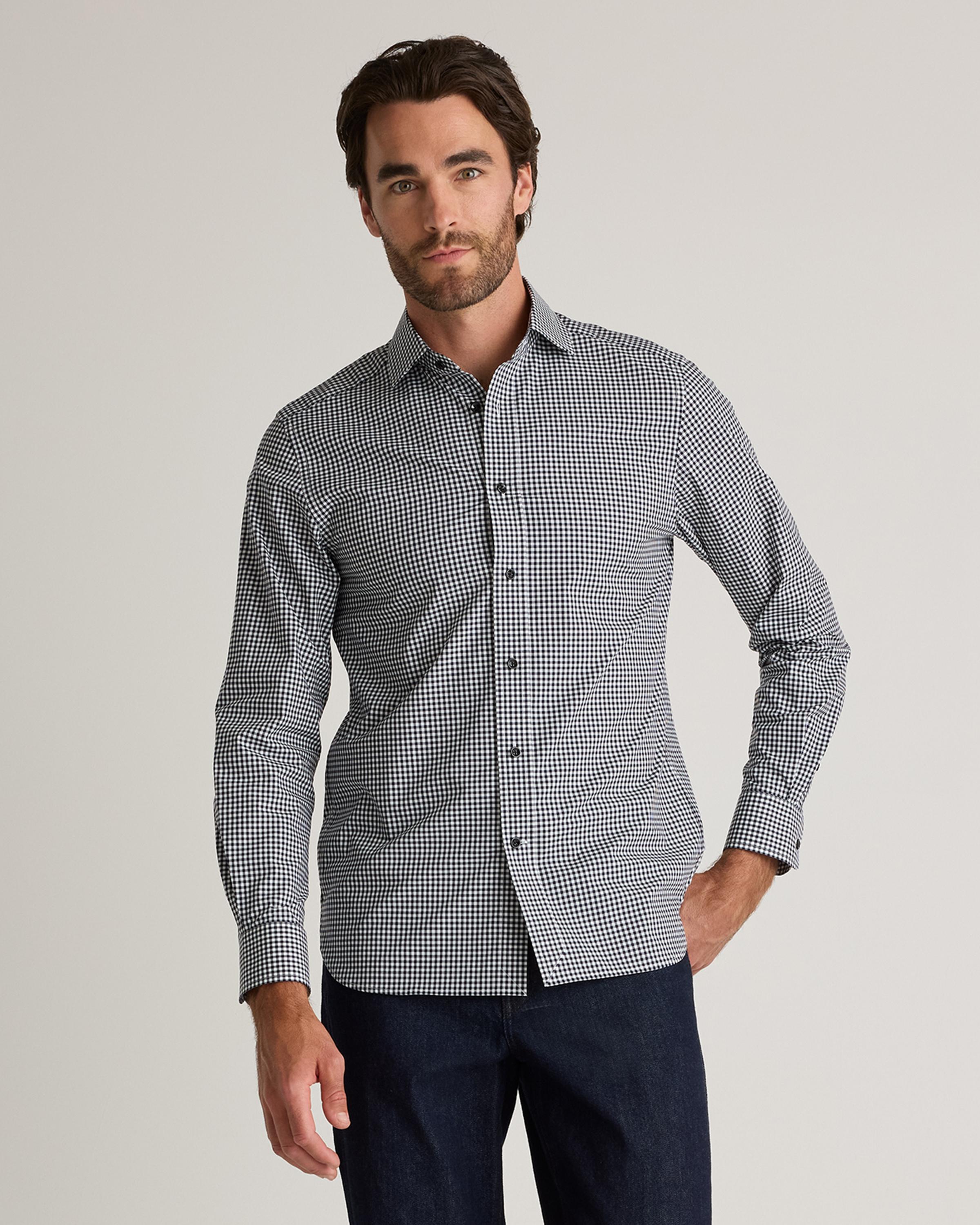 Organic Cotton Stretch Poplin Dress Shirt Product Image