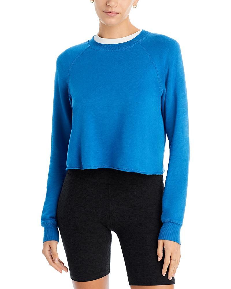 Splits59 Warm Up Crop Sweatshirt in Black. Size M, S, XS. Product Image