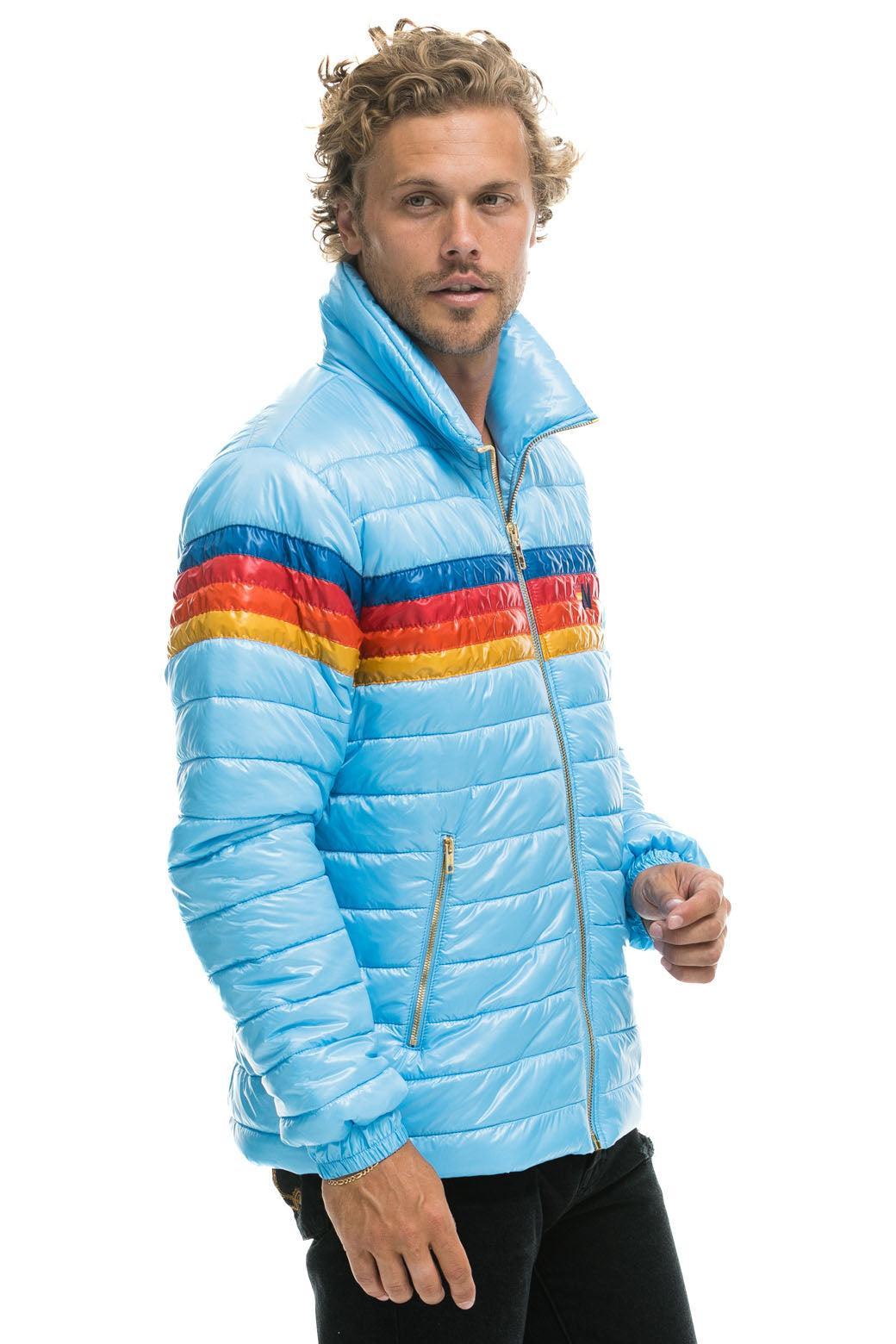 4 STRIPE TRAVELER JACKET - GLOSSY SKY Male Product Image