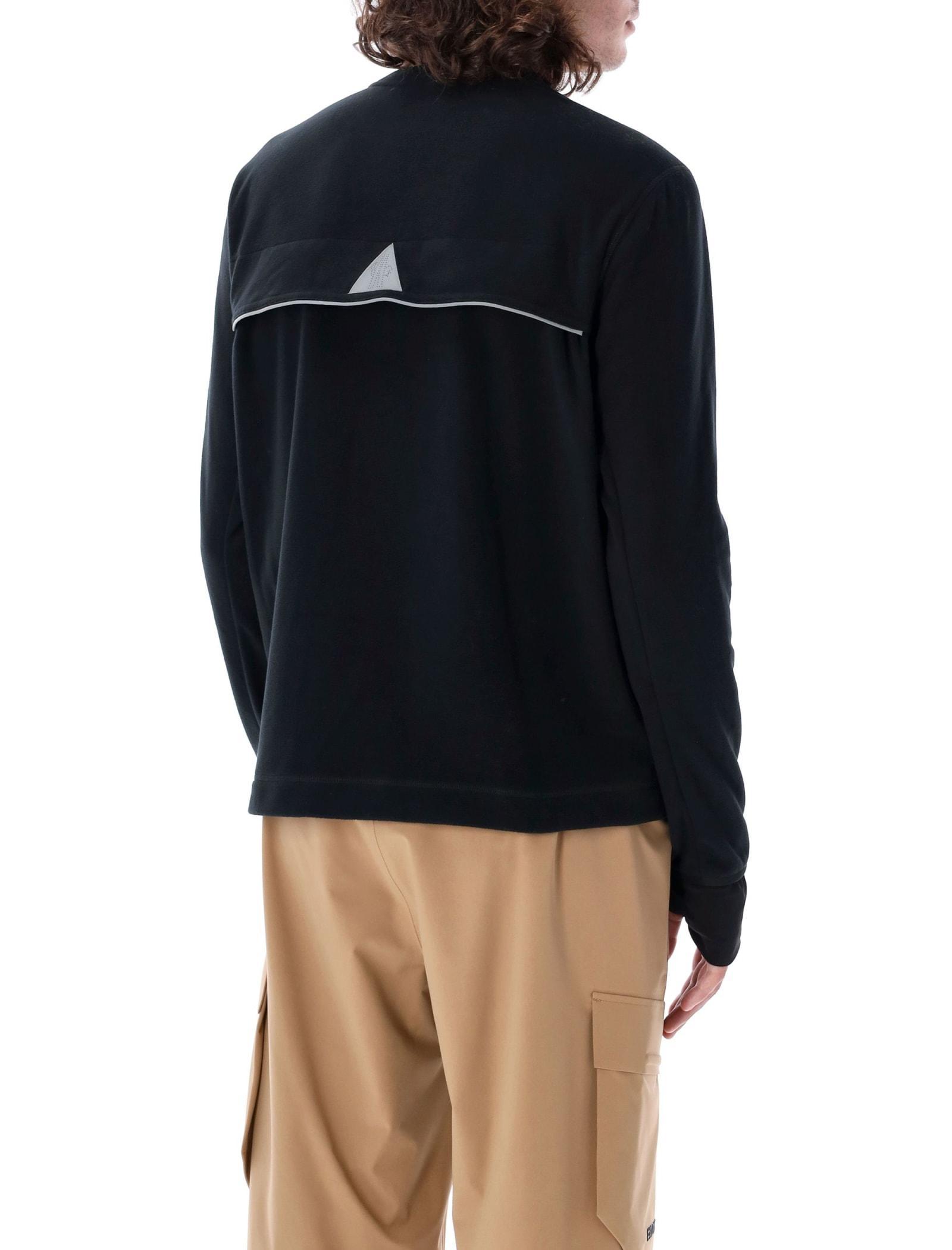 MONCLER Black Patch Pocket Long Sleeve T-shirt Product Image