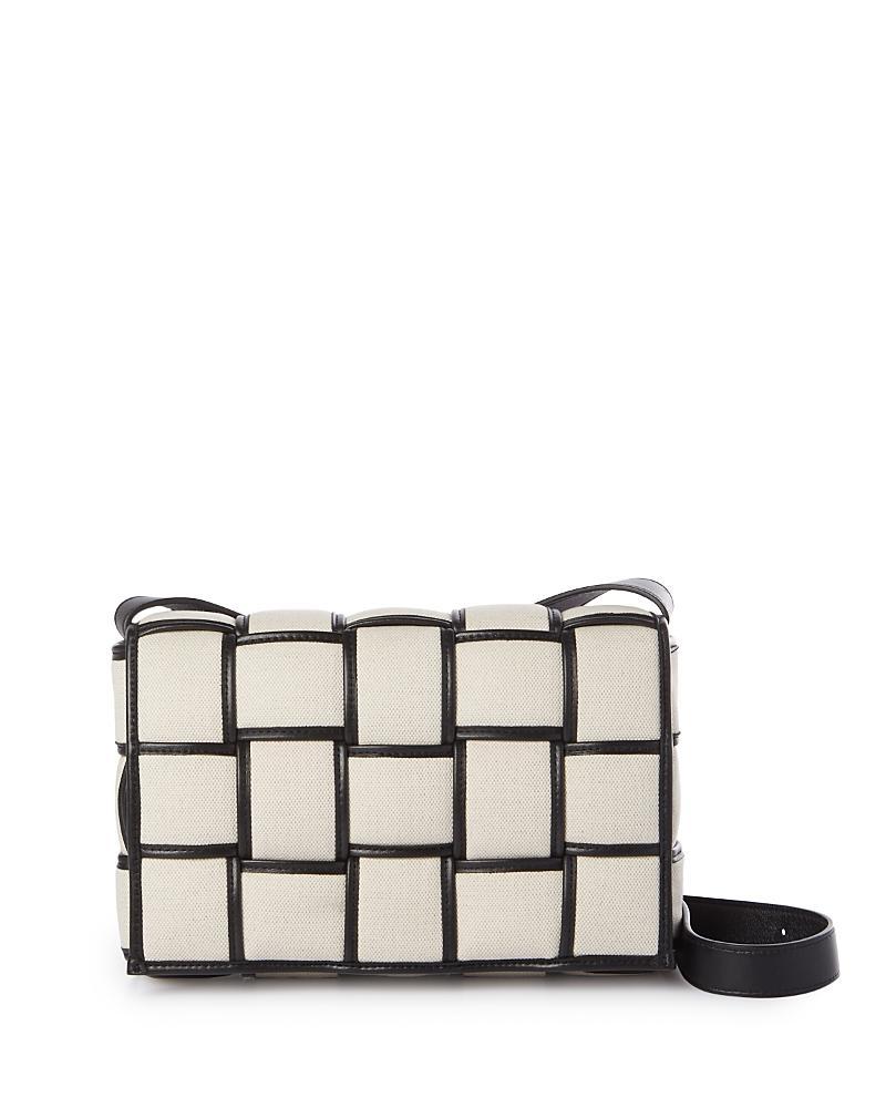 Bottega Veneta Cassette Canvas & Leather Crossbody Bag Product Image