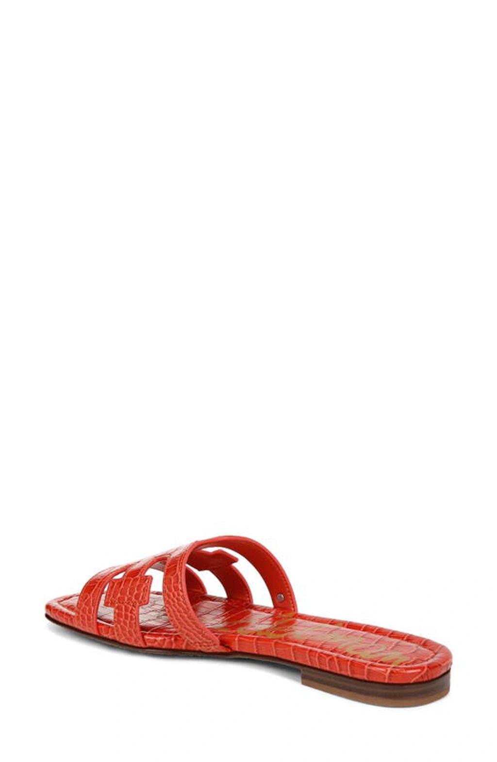 SAM EDELMAN Bay Slide Sandal Orange Croco Product Image