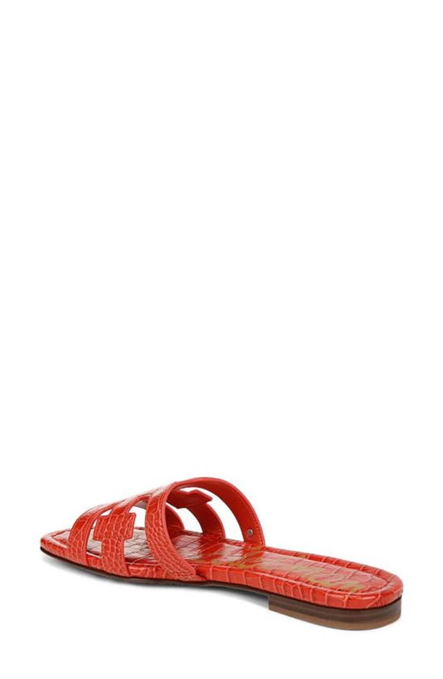 SAM EDELMAN Bay Slide Sandal Orange Croco Product Image