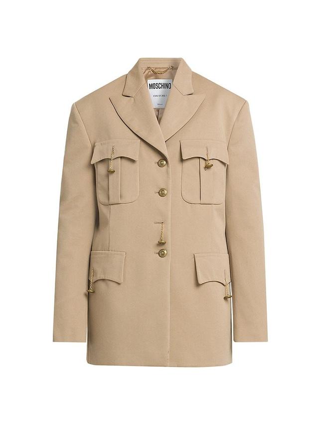 Womens Cotton-Wool Utility Jacket Product Image