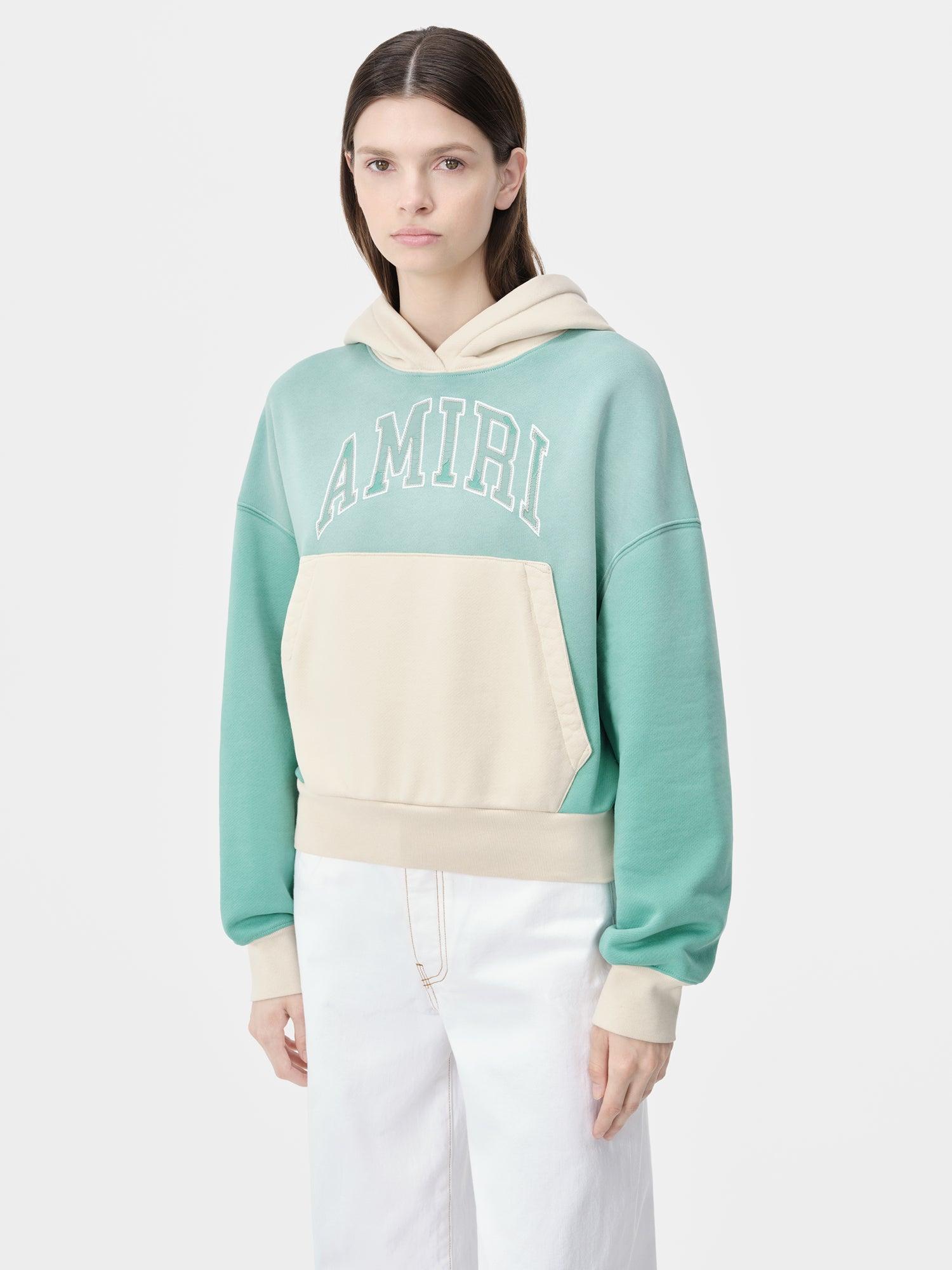 WOMEN - WOMEN'S AMIRI VINTAGE HOODIE - Sea Blue Female Product Image