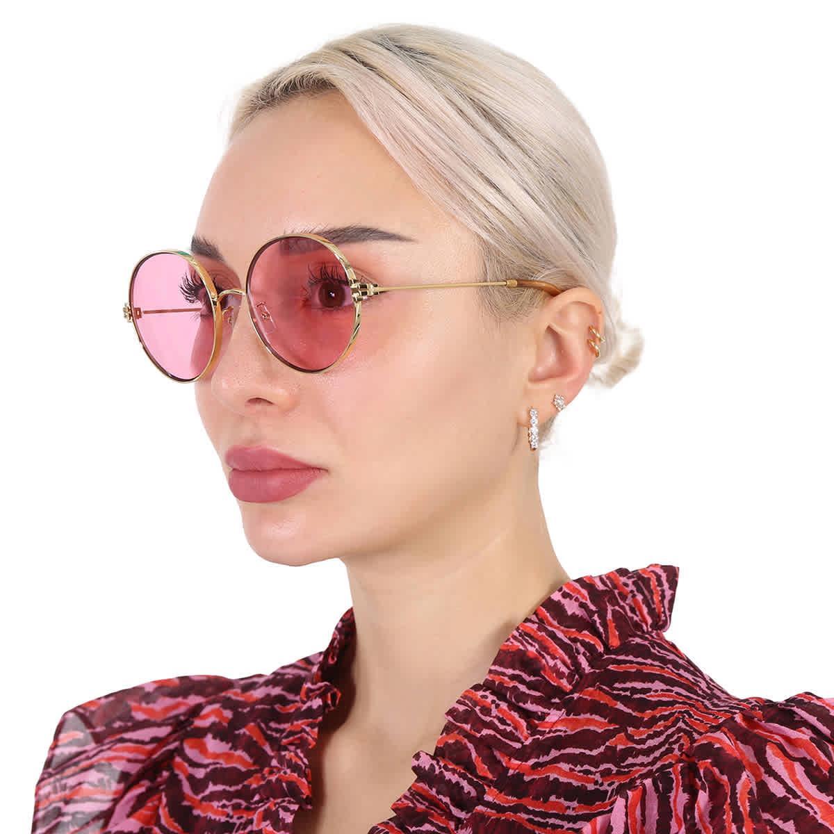 Tory Burch 54mm Round Sunglasses Product Image