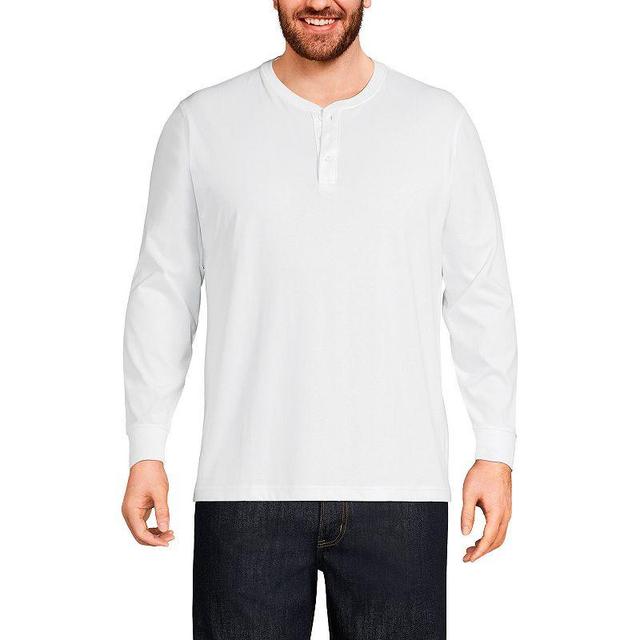 Big & Tall Lands End Super-T Henley, Mens Product Image