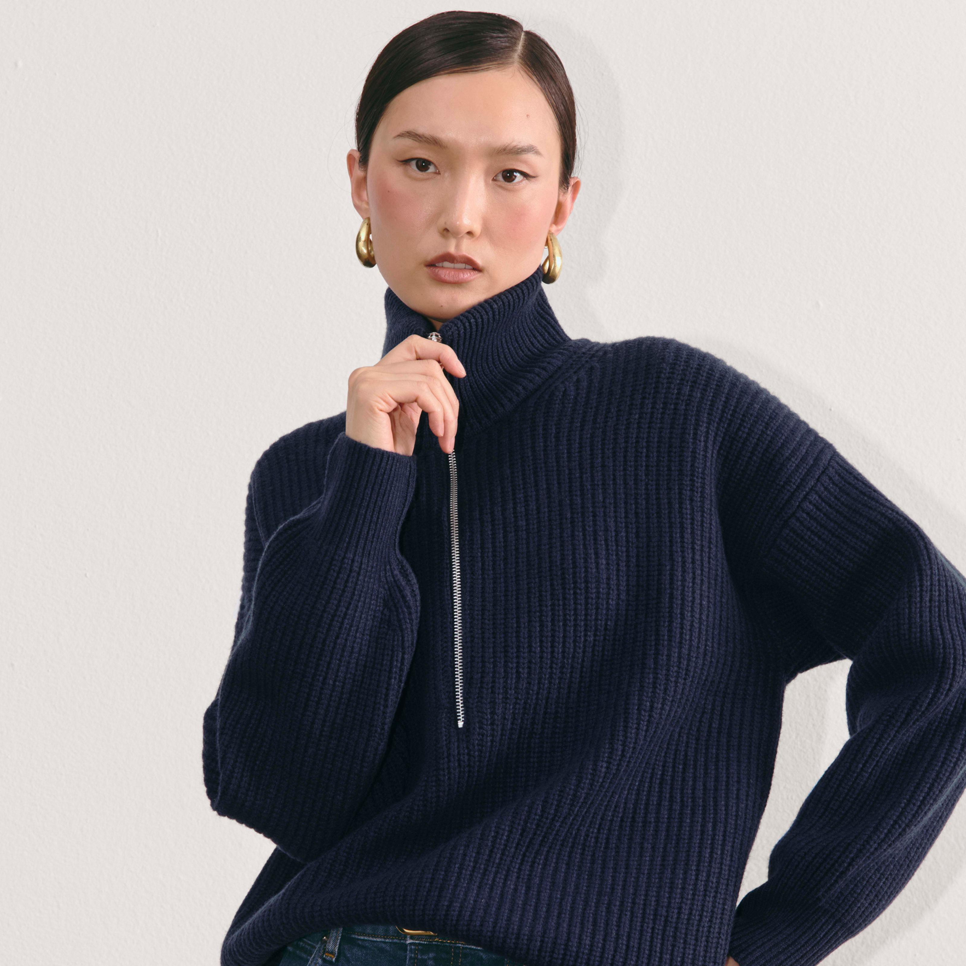 The Half-Zip Sweater in Luxe Merino product image