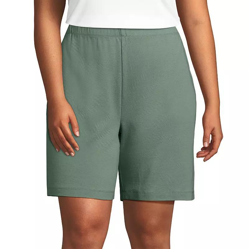 Womens Lands End Sport Knit Pull-On Shorts Product Image