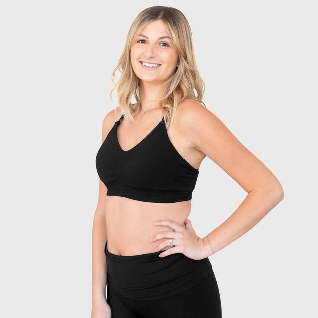 Kindred Bravely Womens Sublime Sports Pumping + Nursing Hands-Free Bra - Black 1X-Busty Product Image