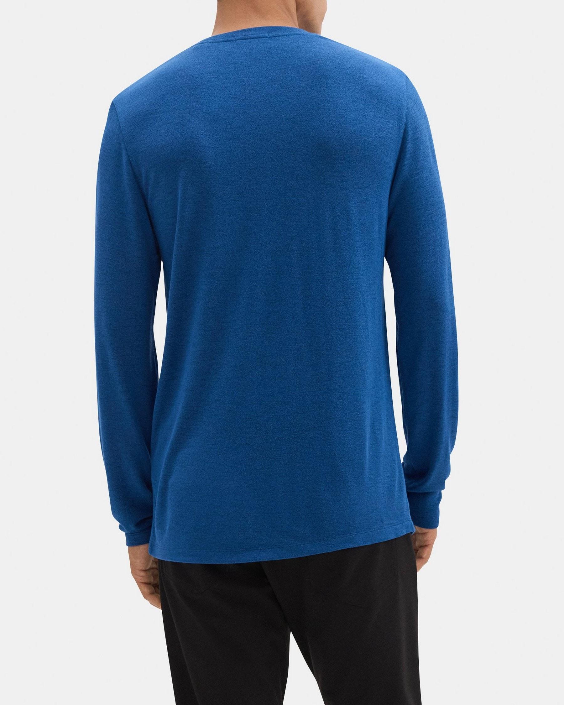 Crewneck Long-Sleeve Tee in Modal Blend Jersey Product Image