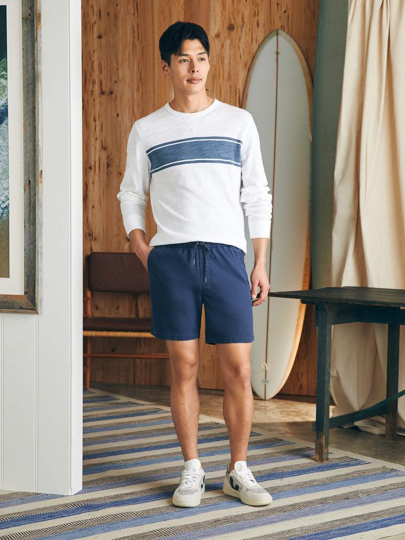 Essential Drawstring Short (6.5" Inseam) - Washed Navy Product Image