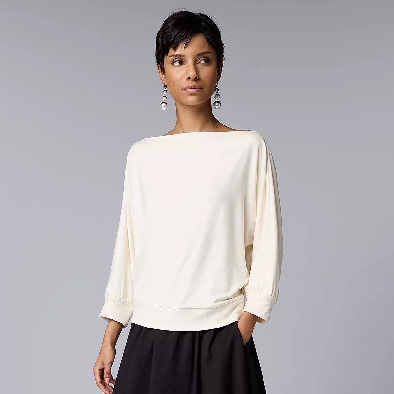 Womens Simply Vera Vera Wang Open Neck Top Product Image