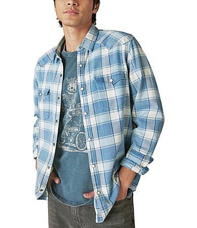 Lucky Brand Mesa Plaid Western Shirt Product Image