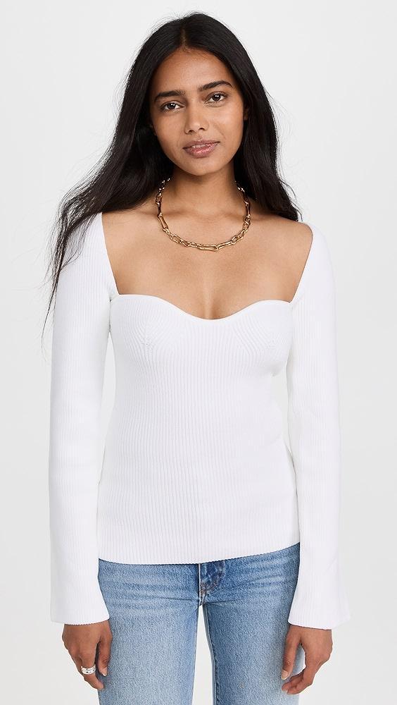 Pixie Market Chiara Bustier Knit Top | Shopbop Product Image