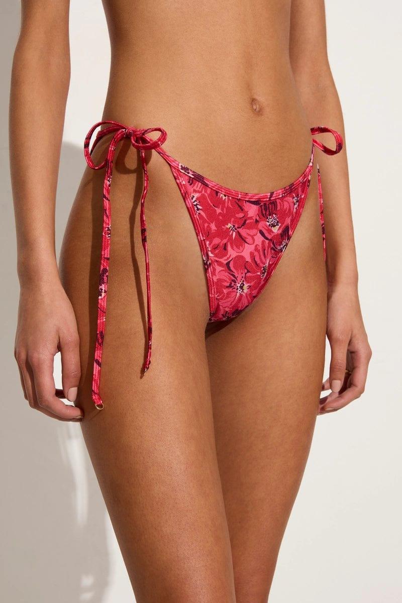 Zamora Bikini Bottoms El Limon Floral Pink Product Image