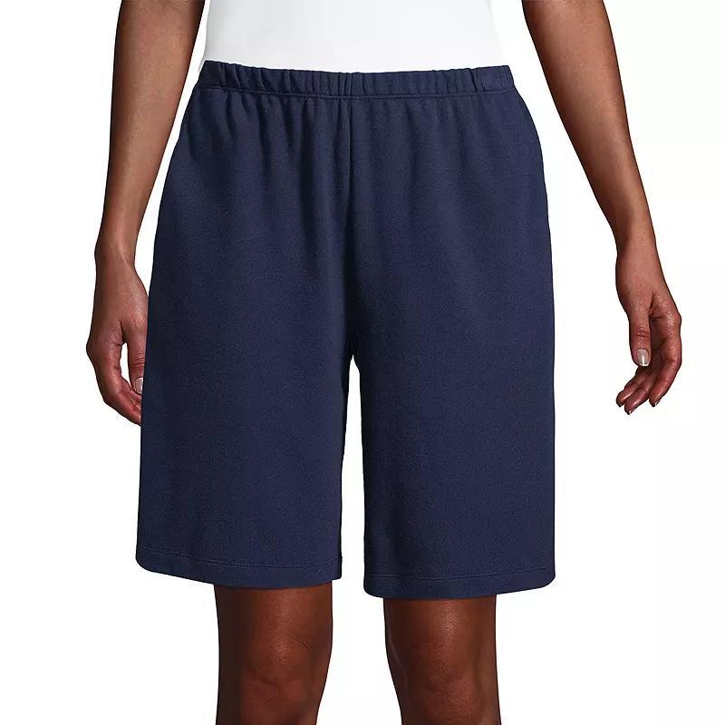 Womens Lands End Sport Knit Pull-On Shorts Product Image