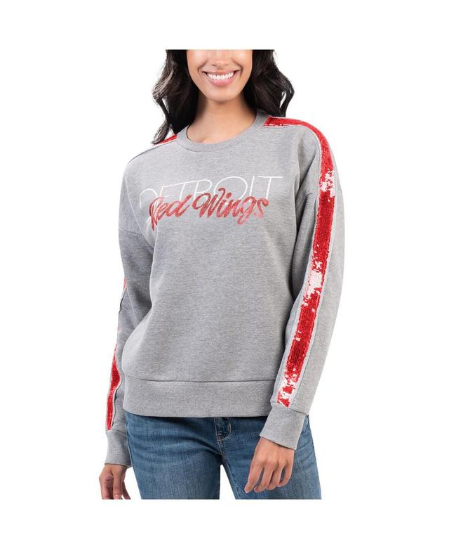 Womens G-III 4Her by Carl Banks Gray Detroit Red Wings Penalty Box Pullover Sweatshirt Product Image