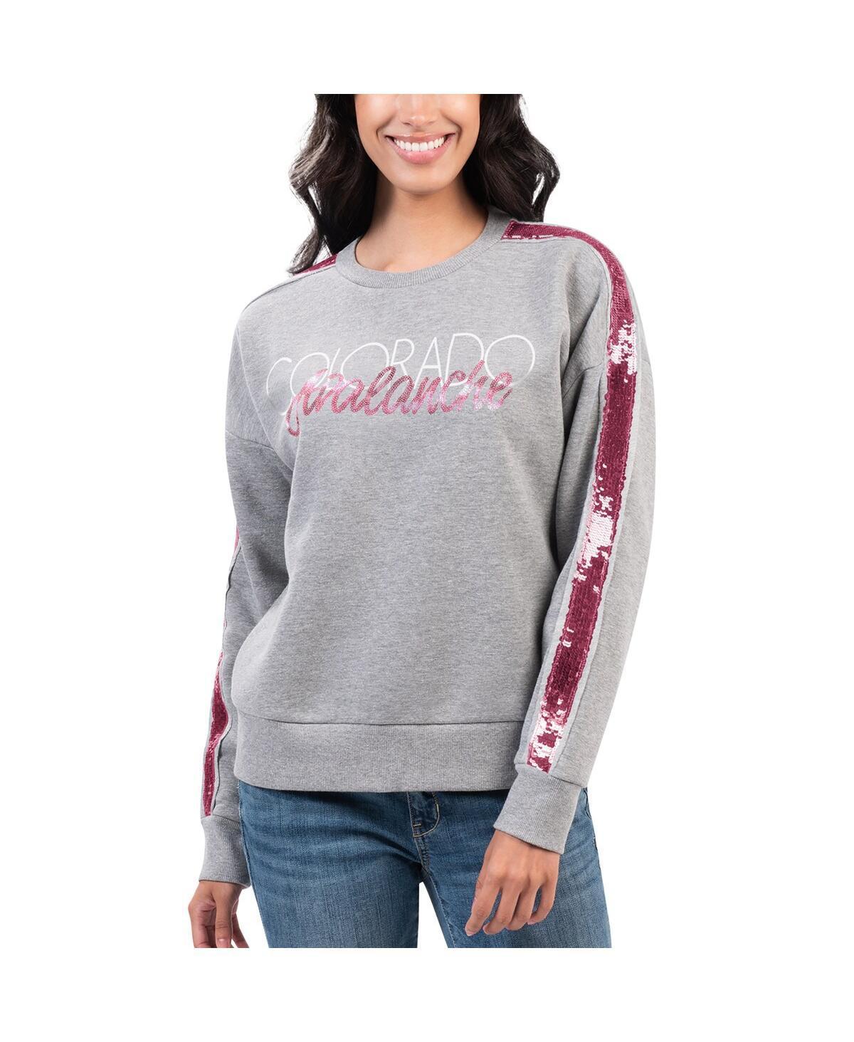 Womens G-iii 4Her by Carl Banks Gray Colorado Avalanche Penalty Box Pullover Sweatshirt Product Image