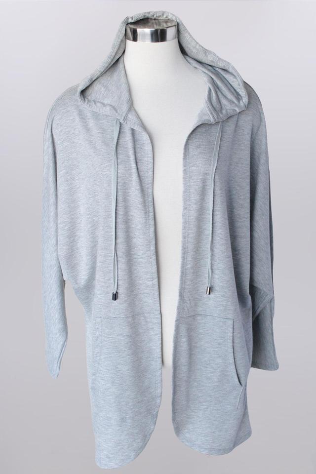 CARDIGAN W/ HOOD W/POCKETS 3/4 SLEEVE Female Product Image