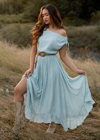 Gia Dress in Sky Blue Product Image