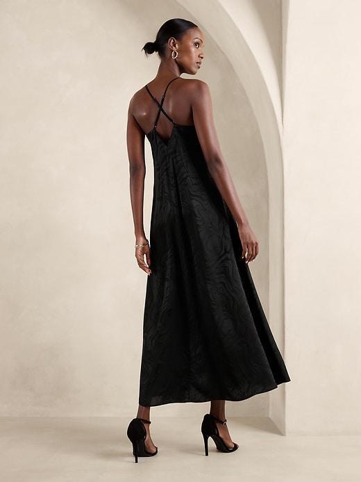 Jacquard A-Line Maxi Dress Product Image