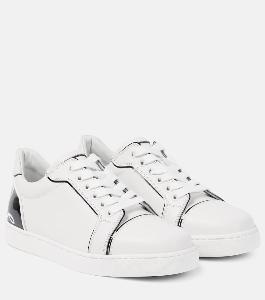 CHRISTIAN LOUBOUTIN Fun Vieira Leather Trainers In White Product Image