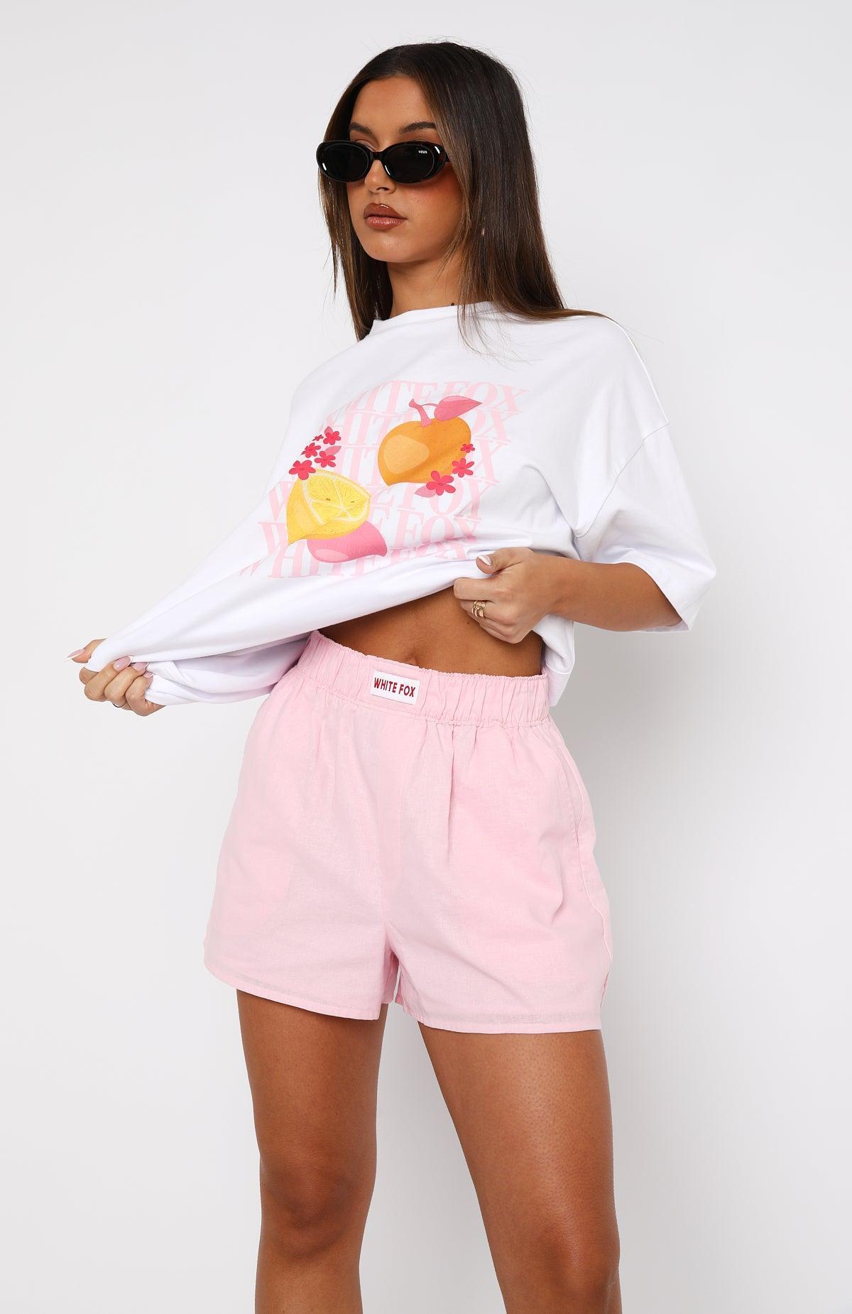 Nothing But Love Shorts Pink Product Image