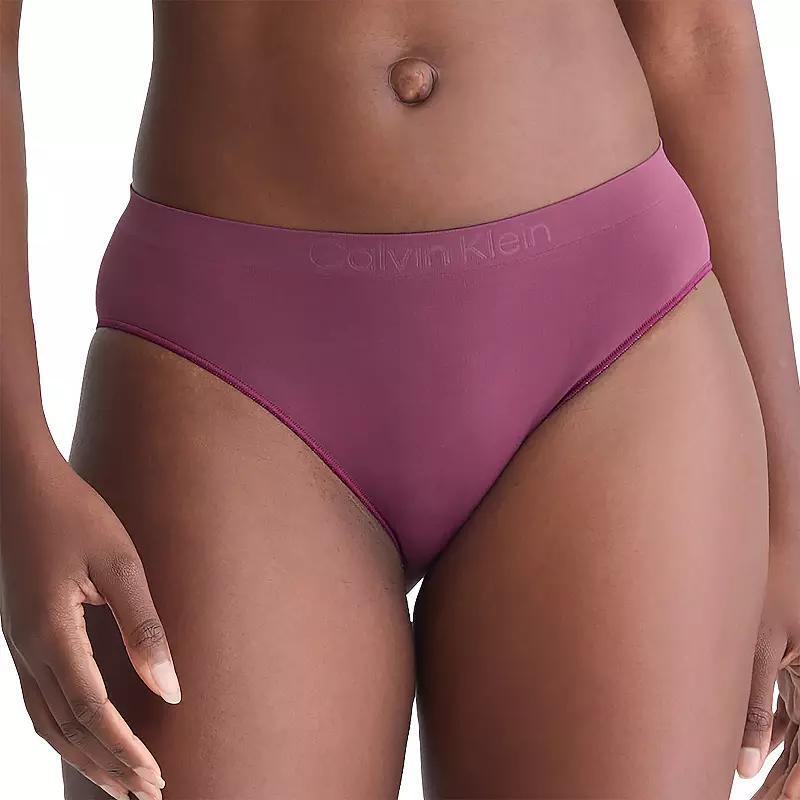 Womens Calvin Klein Bonded Flex Bikini Panty QD3960 Pink Wine Product Image