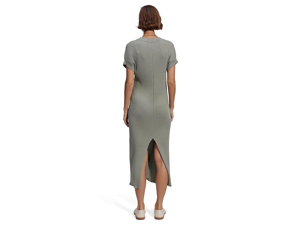 Varley Aria Knit Midi Dress (Green Mileu) Women's Dress Product Image