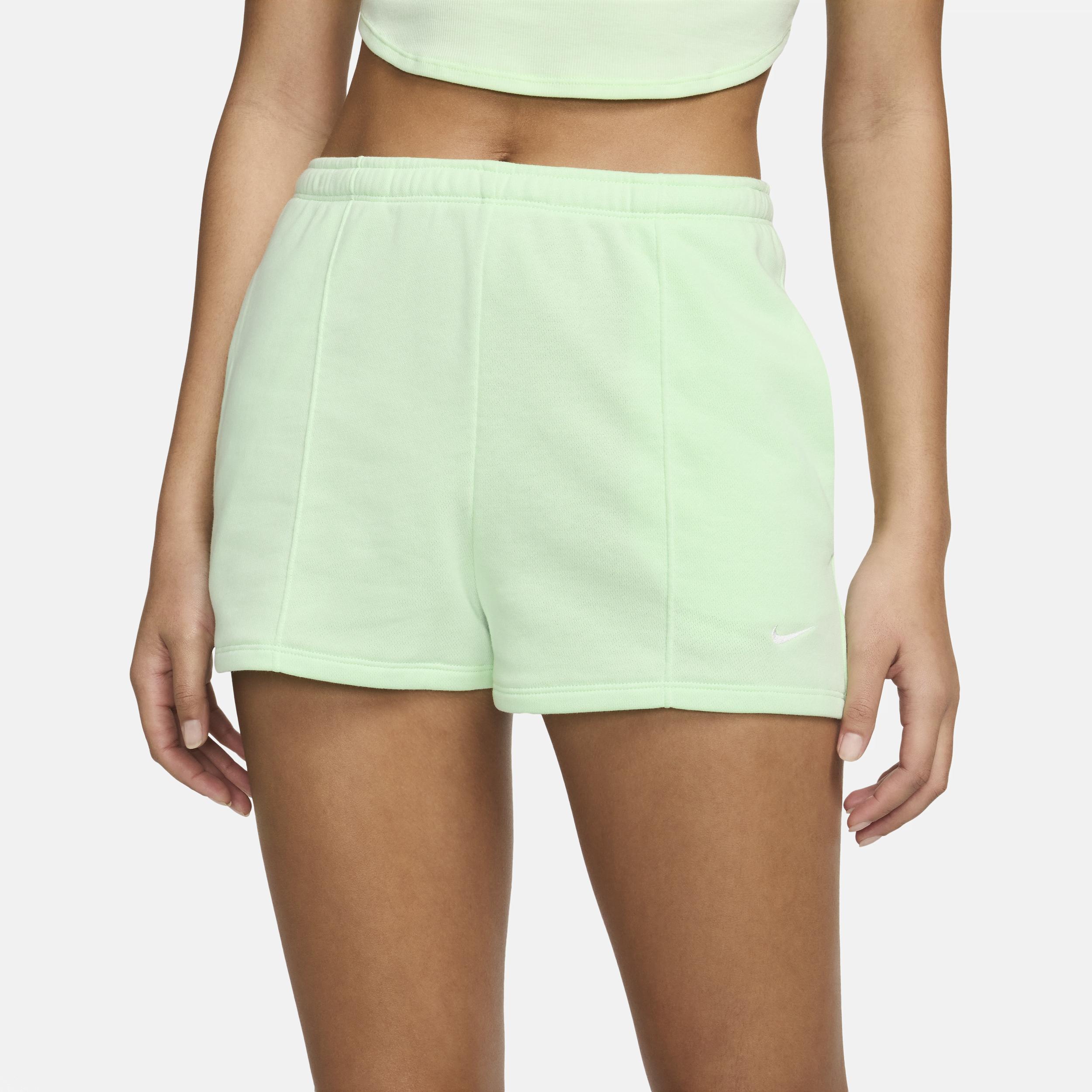 Womens Nike Sportswear Chill Terry High-Waisted Slim 2 French Terry Shorts Product Image