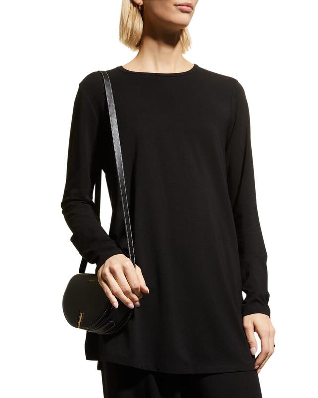 Eileen Fisher Crewneck Long Sleeve Tunic Top Product Image