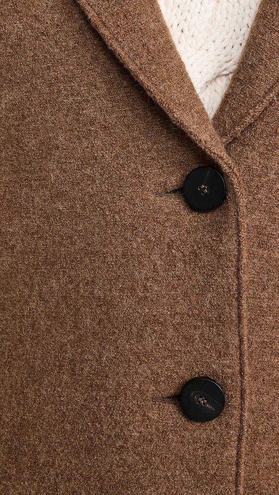 Harris Wharf London Boiled Wool Overcoat | Shopbop Product Image