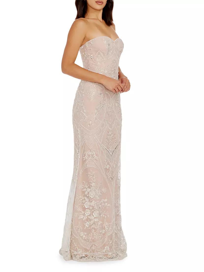 Sheridan Strapless Beaded Mermaid Gown Product Image