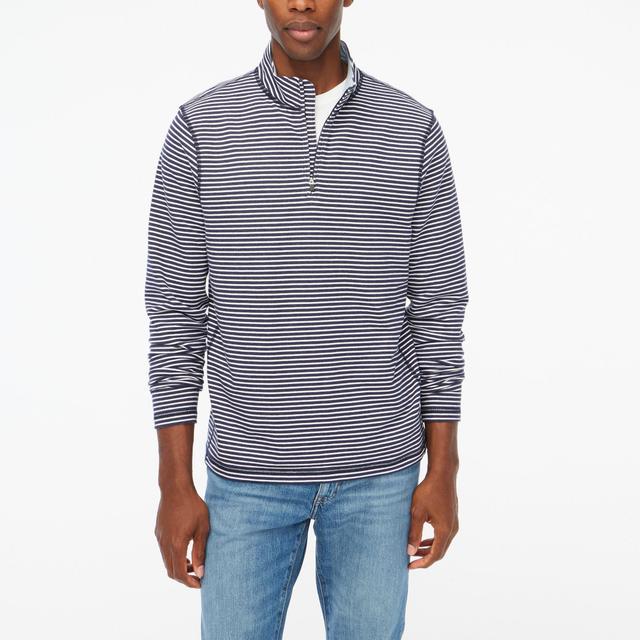 Striped performance half-zip Product Image