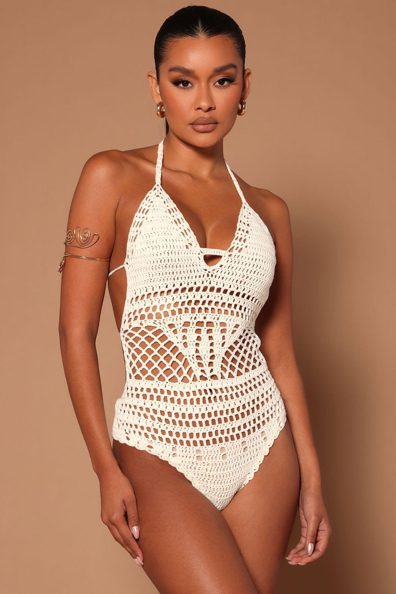 Summer Time Fine Swimsuit Coverup - White Product Image