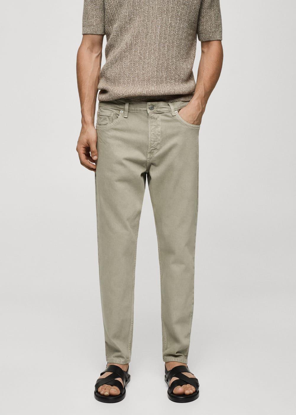 MANGO MAN - Ben cotton tappered-fit jeans khakiMen Product Image