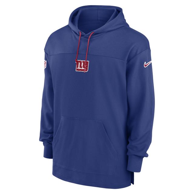 New York Giants Sideline Jersey Nike Mens Dri-FIT NFL Pullover Hoodie Product Image