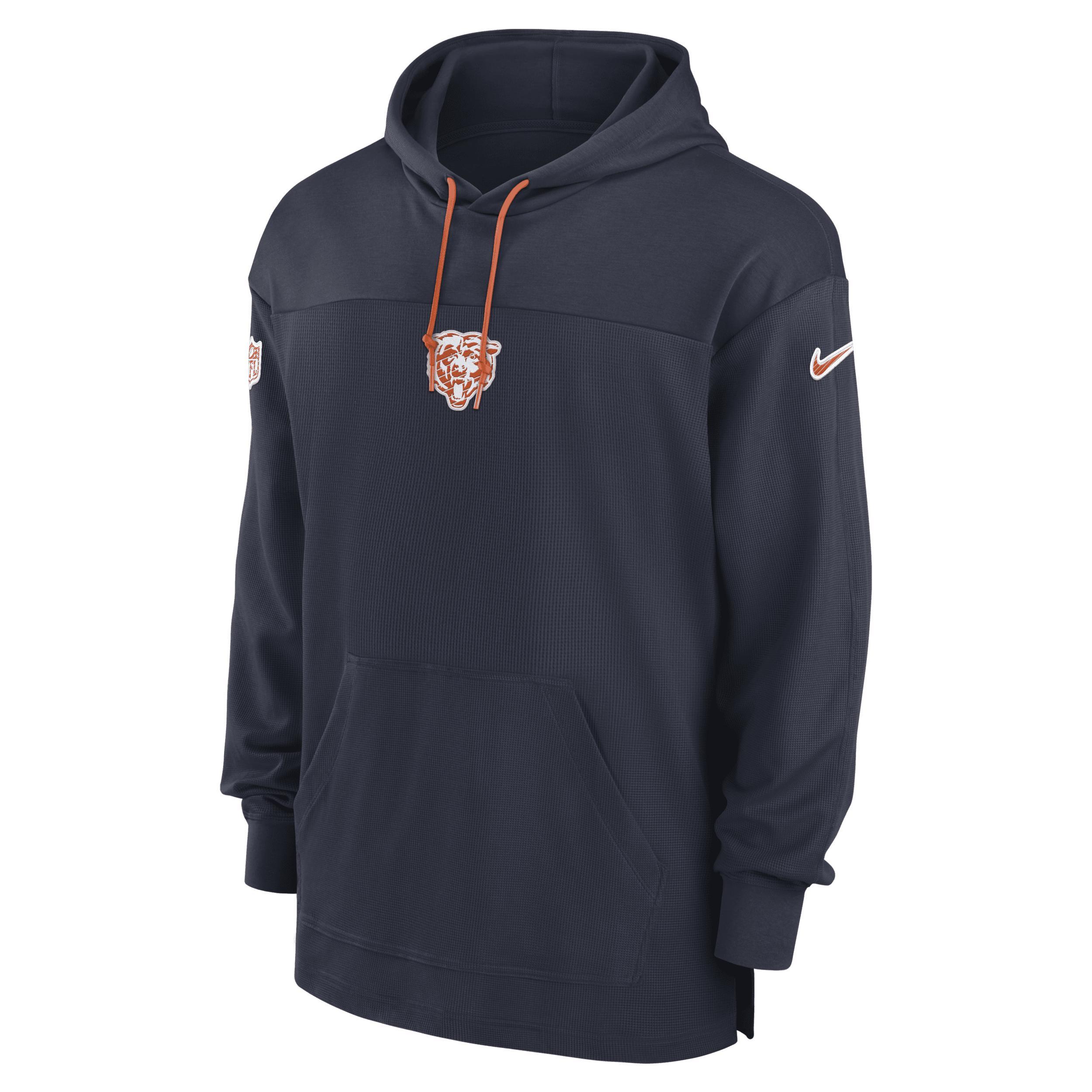 Chicago Bears Sideline Jersey Nike Mens Dri-FIT NFL Pullover Hoodie Product Image