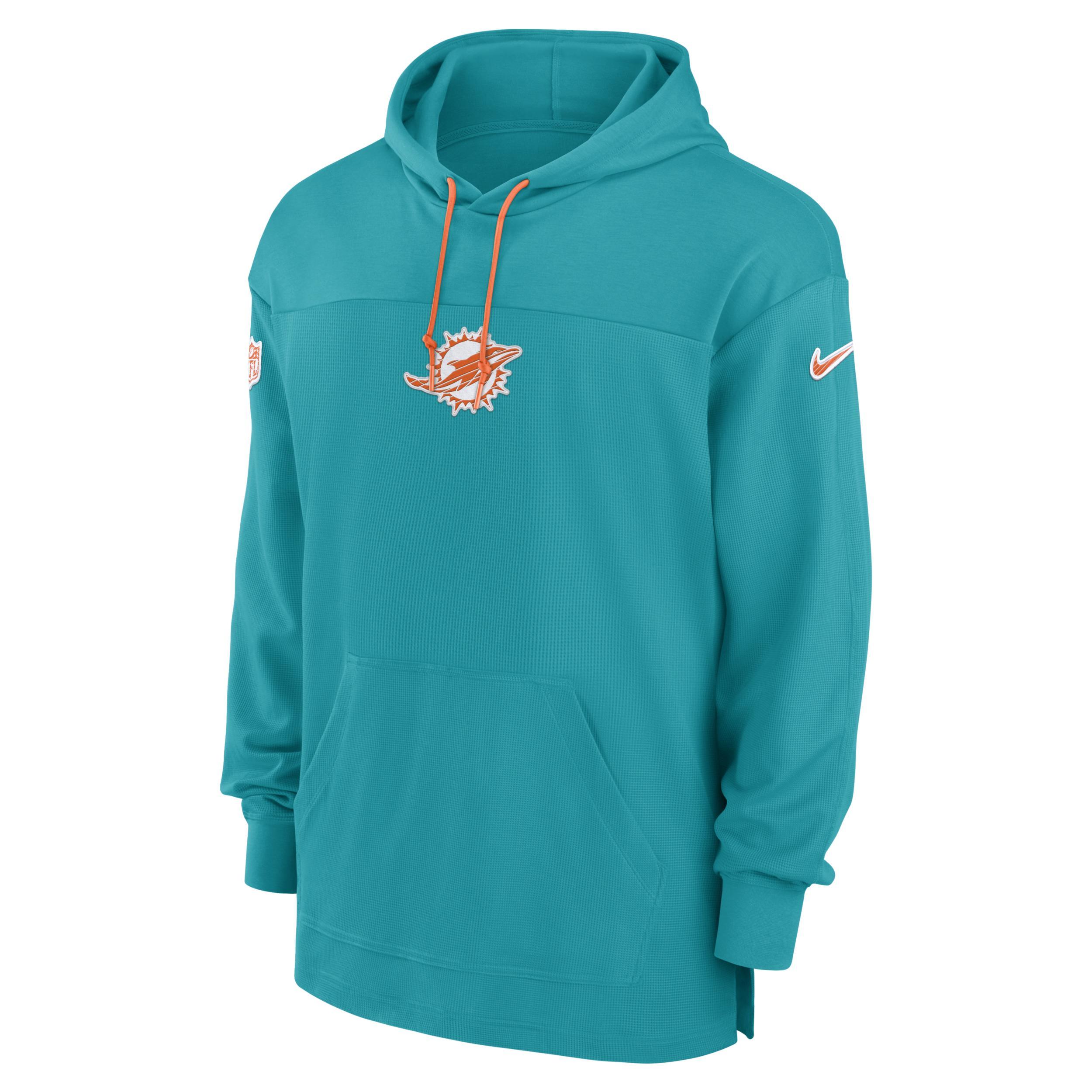 Miami Dolphins Sideline Jersey Nike Men's Dri-FIT NFL Pullover Hoodie Product Image