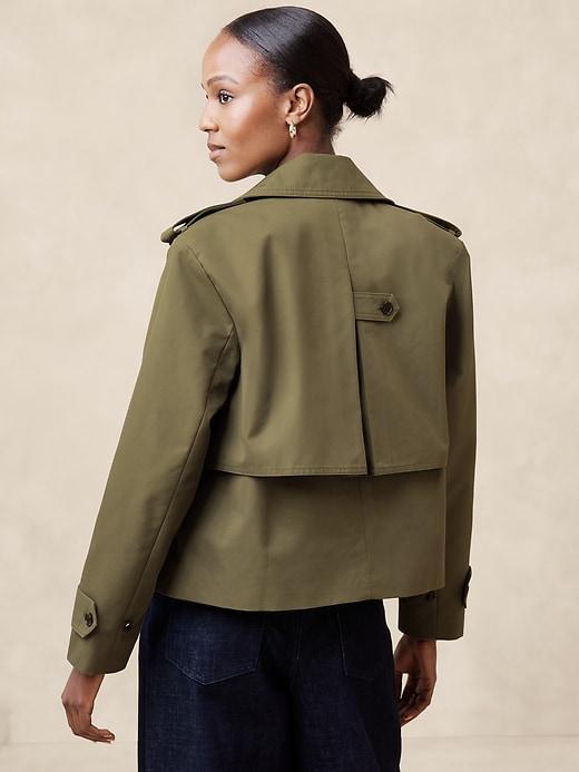 Oversized Short Trench Coat Product Image