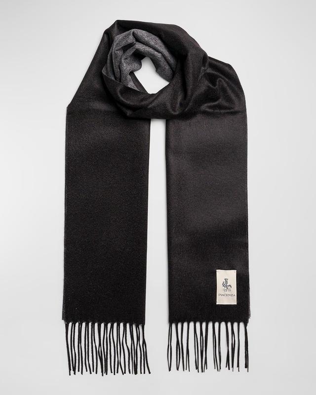 Mens Two-Tone Cashmere-Silk Scarf Product Image