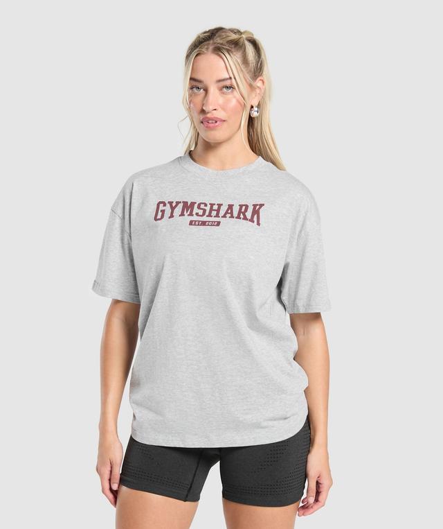 Collegiate Lifestyle Oversized T-Shirt Product Image