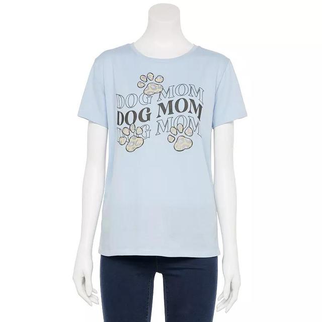 Womens Dog Mom Graphic Tee, Girls Product Image