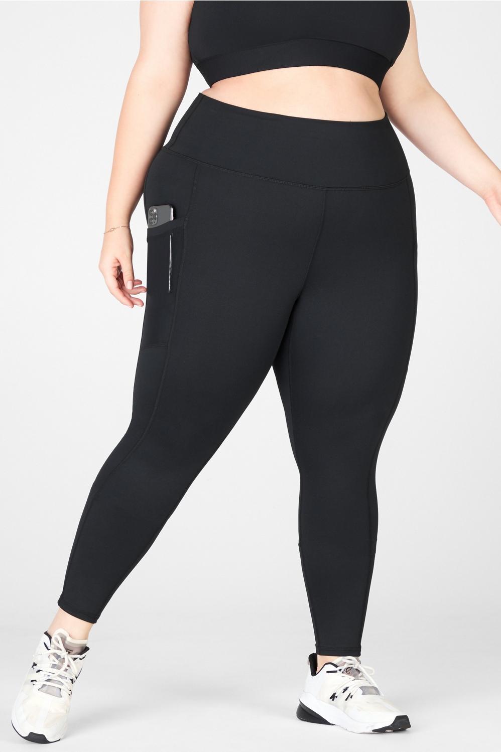 Fabletics On-the-Go High-Waisted Capri Womens black plus Size 1X Product Image