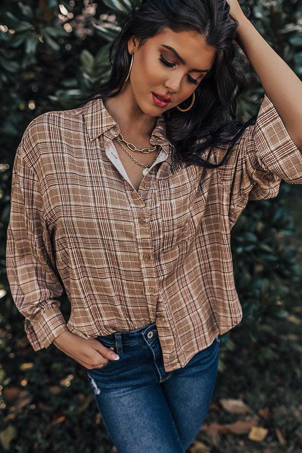 Be Yourself Plaid Top Product Image