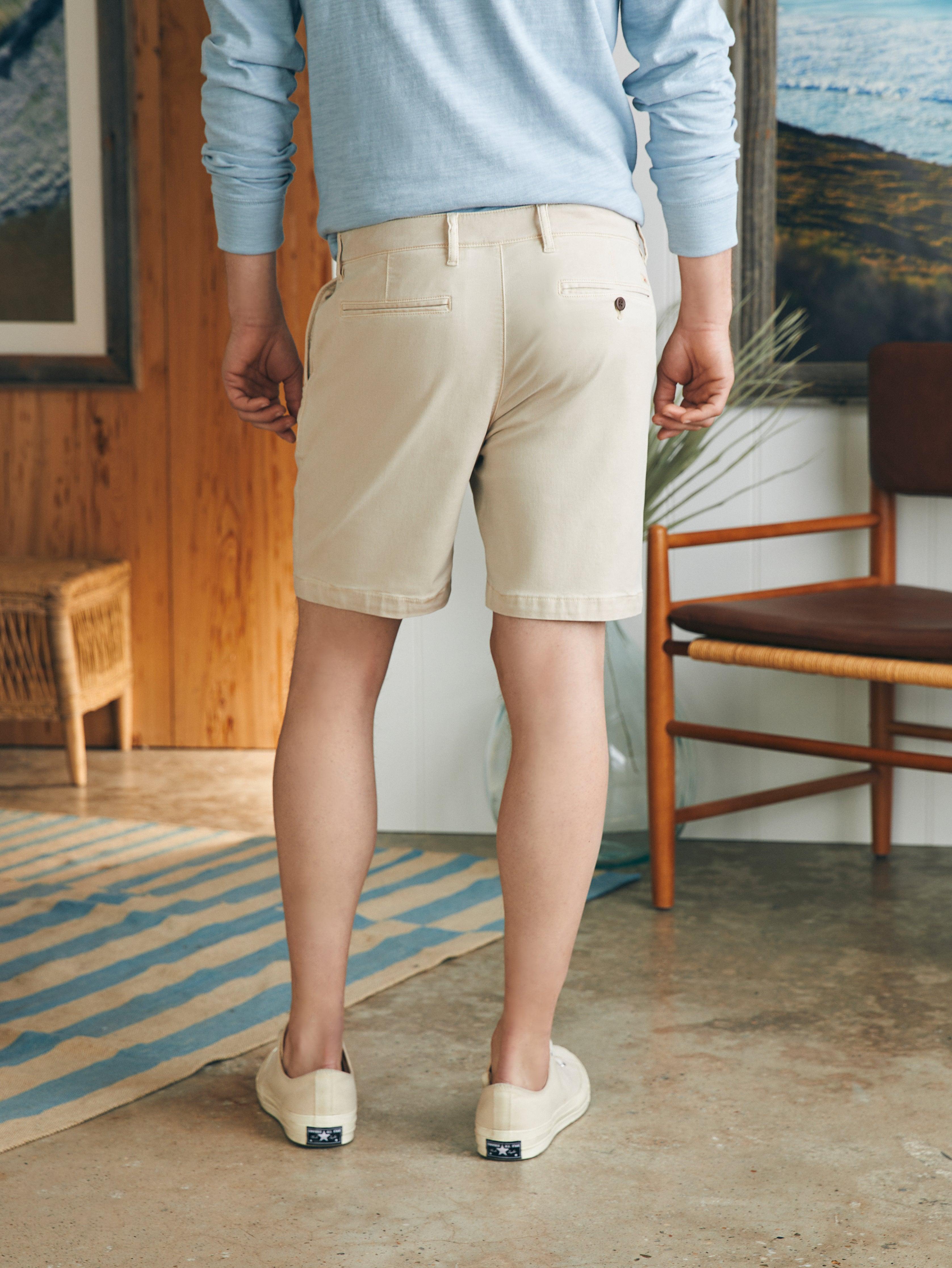 Coastline Stretch Chino Short (8" Inseam) - Stone Male Product Image