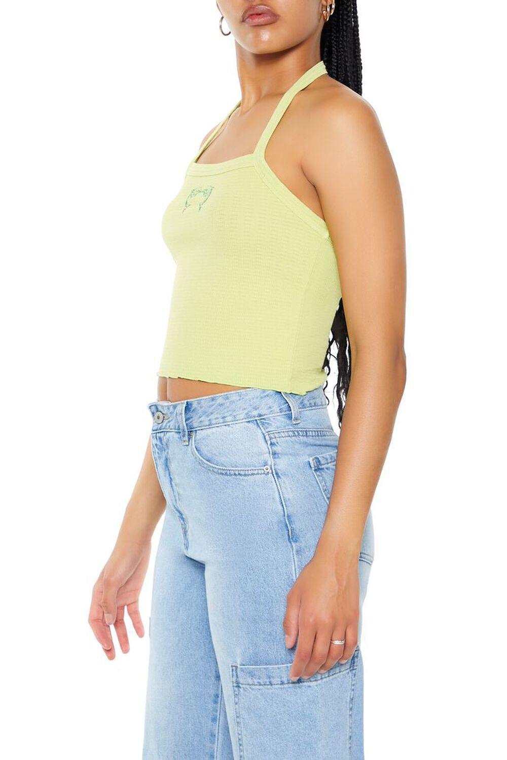 Dolphin Graphic Halter Top | Forever 21 Product Image